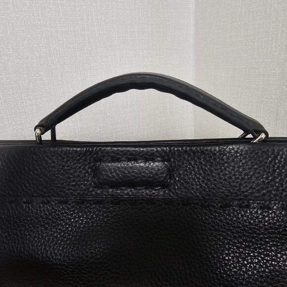 Fendi Black Monster Romano Selleria Leather Peekaboo ISeeU Large Briefcase - Picture 3 of 16